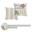 Housse et insert de coussin décoratif carré en plastique recyclé Bountifall