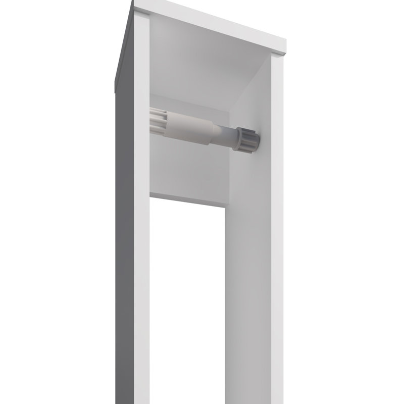 Porte-papier hygiénique Supai en mélamine, blanc, Blanc