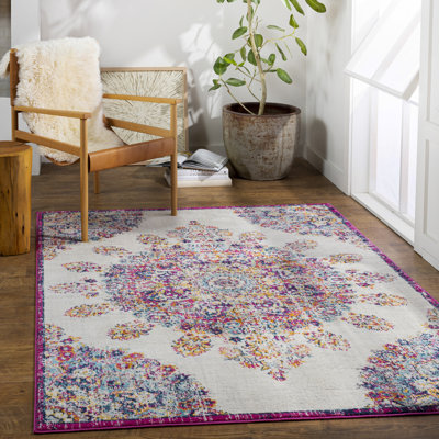 Tapis rose vif / bleu ciel Spark