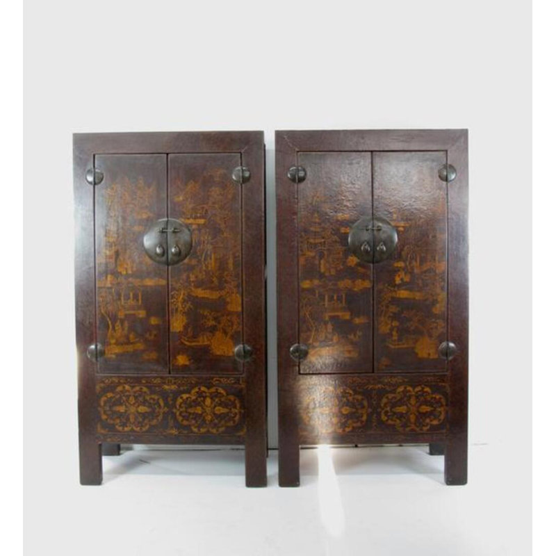 Solid Wood Accent Cabinet