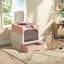 Plastic Enclosed Litter Box with Top Entry Door