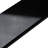 24" x 4" Polished Porcelain Bullnose Tile Trim in Absolute Black