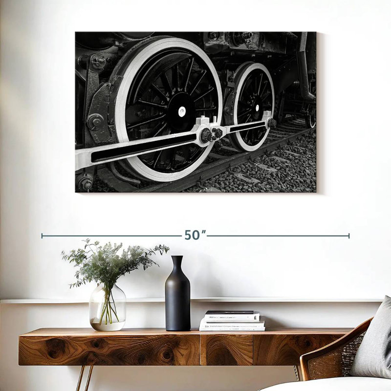 Mehar Train Wheels, 26" H x 39" W