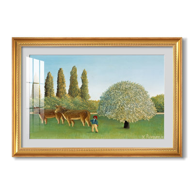 Prairie (Le Pâturage), 1906 - Henri Rousseau - Estampe encadrée sur mesure
