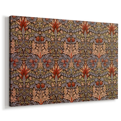 Symmetrical Floral Pattern (Duplicate of WLM58.jpg)-William Morris-Gallery Wrapped Canvas-c. 1876