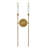 Hux Steel Candle Wall Light