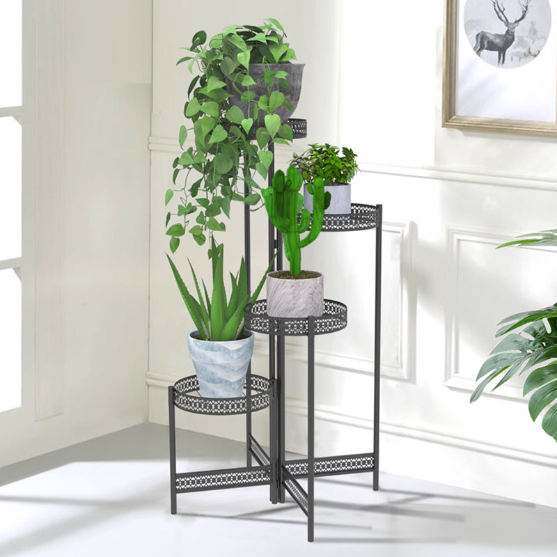 Plant Stand, 90cm H x 53cm W x 53cm D, Black