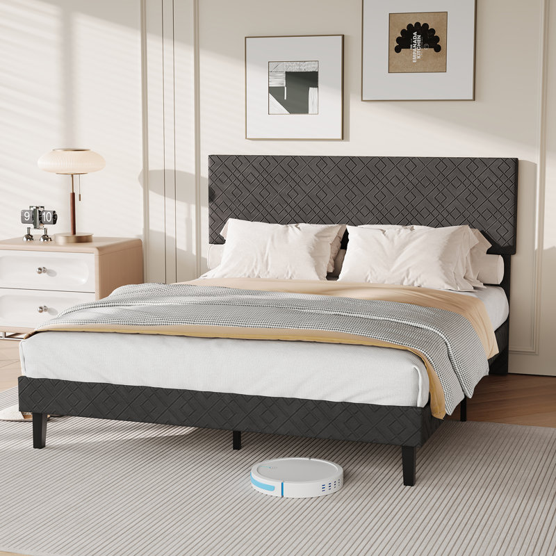 Upholstered Bed, European Double (140 x 200 cm)