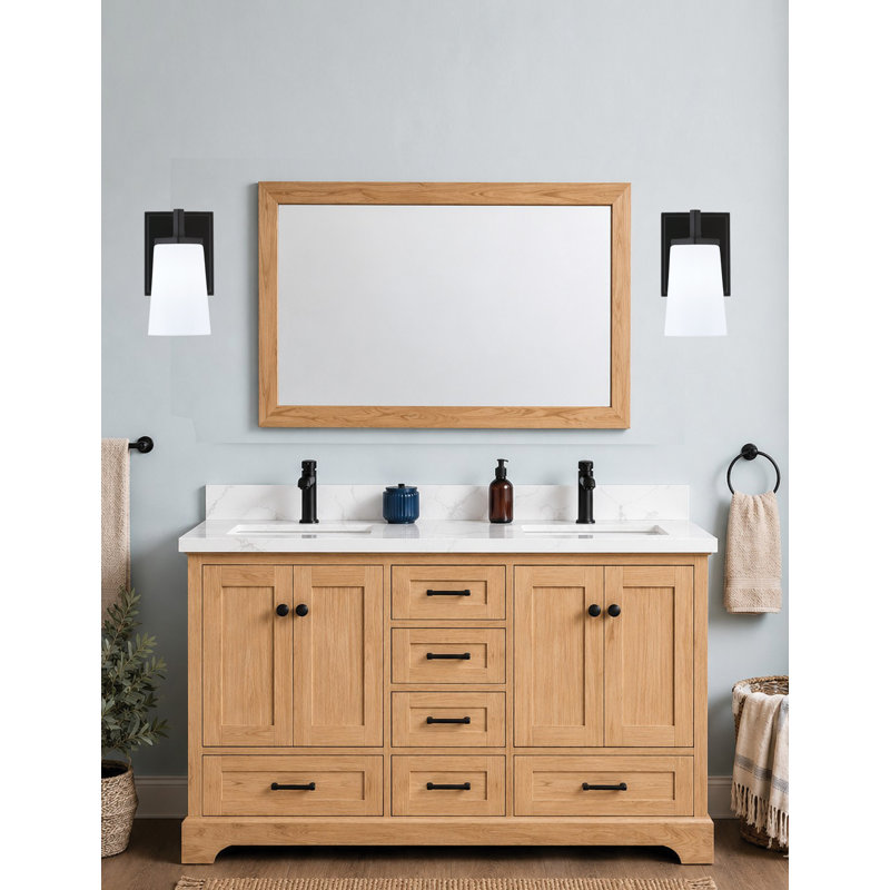 Applique murale Antonetta, fini noir mat, 11,4 cm (L) x 16,5 cm (H), verre opale blanc, 10" H x 4.5" W x 5.75" D