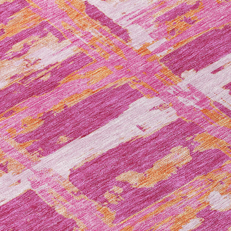 Mahaney Washable Striped Indoor / Outdoor Rug, Rectangle 5' x 7'6"