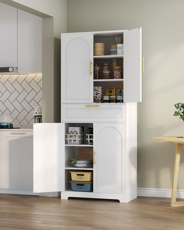 Ebern Designs Shannara 71'' Kitchen Pantry | Wayfair