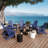Eight in a Set Adirondack Chair with Cup Holder All-Weather Reclining Chair for Patio Deck Backyard and Poolside-114222251