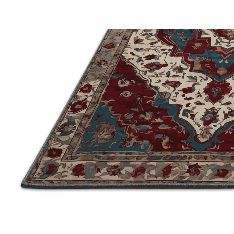 Tapis gris soyeux et moelleux, Carré 5 pi