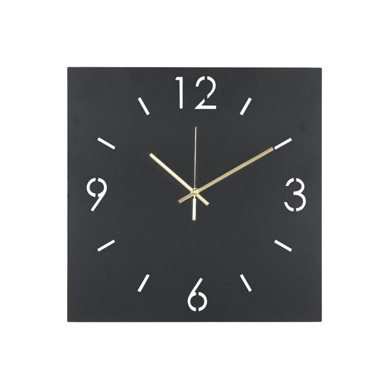 TIME Metal Wall Clock, 40cm H x 40cm W x 3cm D