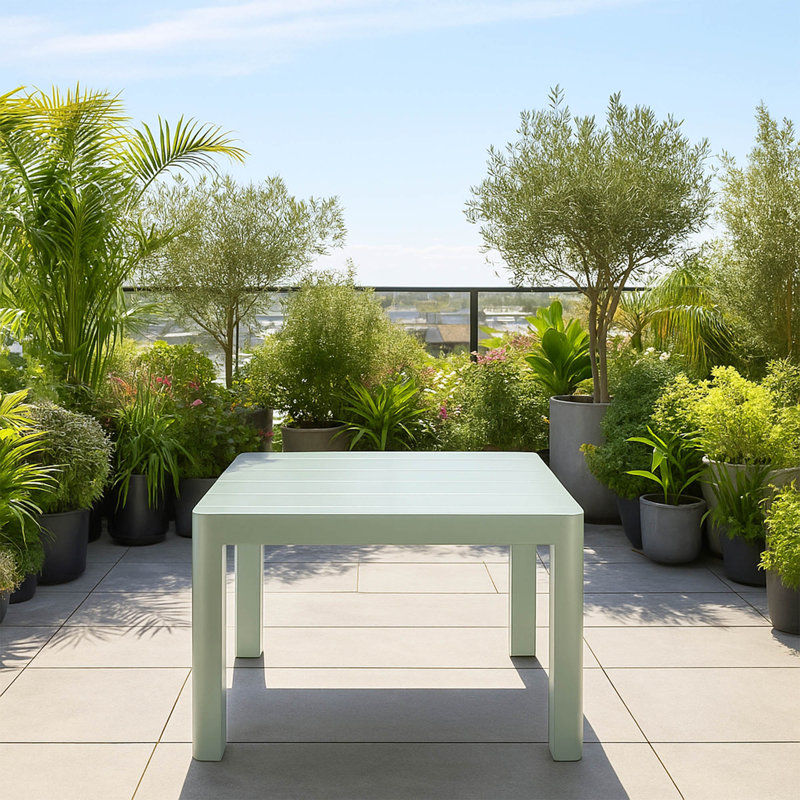 Table de patio carrée 40po Patioflare, vert, Vert