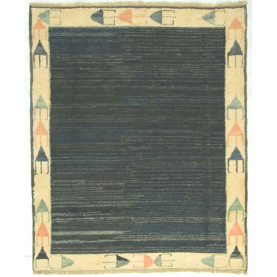 One-of-a-Kind 4'9" x 5'9" Hand Knotted Area Rug