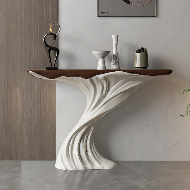 Table d'entrée de luxe moderne, H 33,5 po x l 47,2 po x P 11,8 po