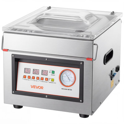 Chamber Vacuum Sealer 2.2 Gal Chamber 12" Seal Bar Packing Machine, for Home Kitchen Use, 180W Commercial-Grade Oil Pump, Stainless Steel Food Packaging Machine for Meats, Marinades & Sous Vide