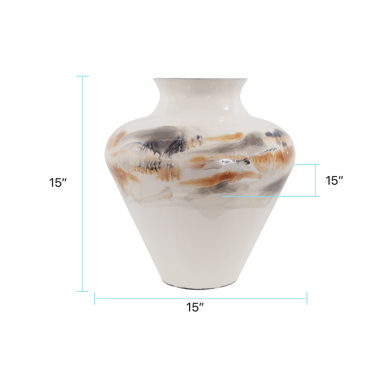 Grand vase Lahar, grand, H 15 po x l 15 po x P 15 po