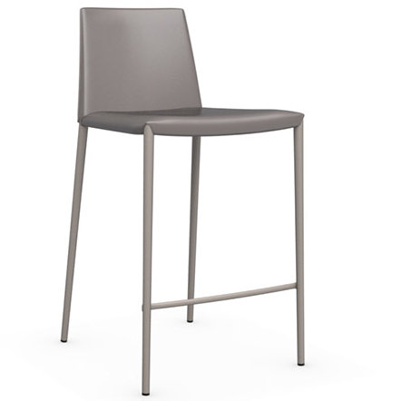 Boheme Upholstered Counter Stool, Matte Taupe