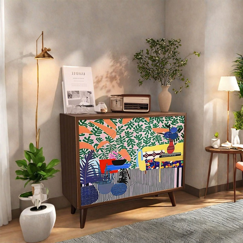 Armoire décorative en pin avec rangement
