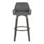 Tabouret de bar et de comptoir à hauteur fixe Cassiopeia avec pieds en bois cintré-94885243-94885244-94885248