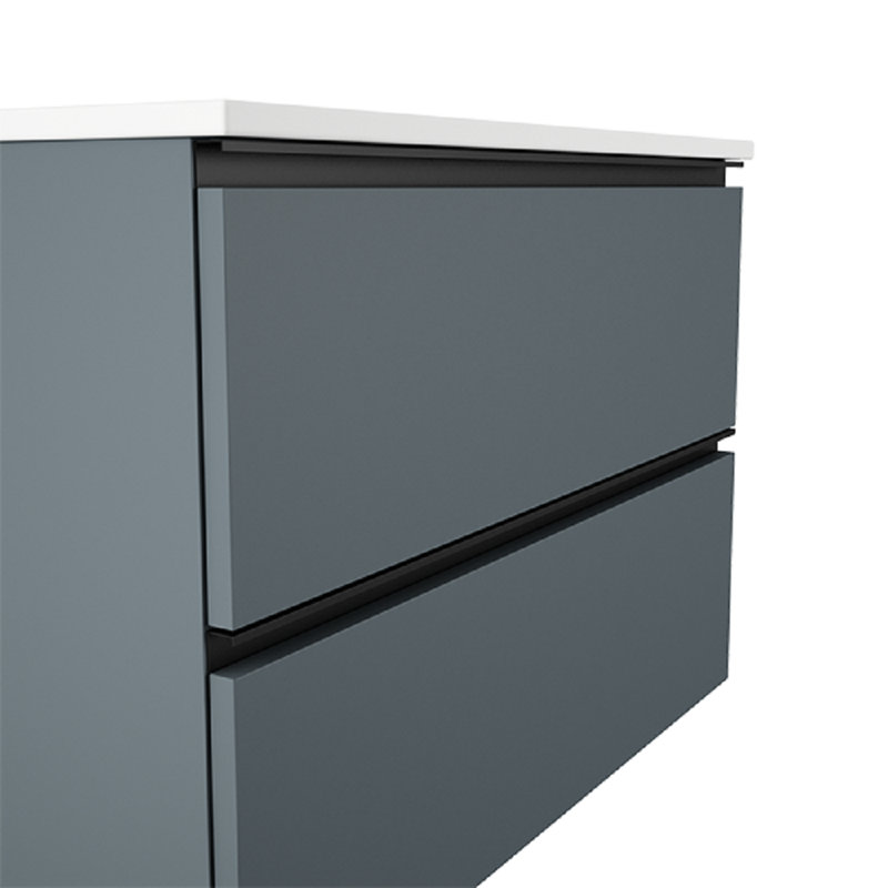 Meuble-lavabo simple l 47 po x P 18 po x H 22 po Latitude, Gris