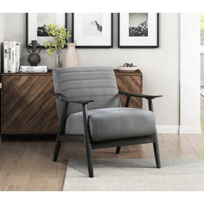 Siège d'appoint transitionnel, 100% velours, bois massif, poids de 28,49 lb, chaise de style décontracté à profondeur d'assise de 21 po, fabrication en bois et en contreplaqué gris, 29,87 po