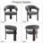 Modern Upholstered Barrel Accent Chair with 3-Leg Base-214746682