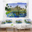 Paysage urbain cambodge vector illustration tapisserie-28504401