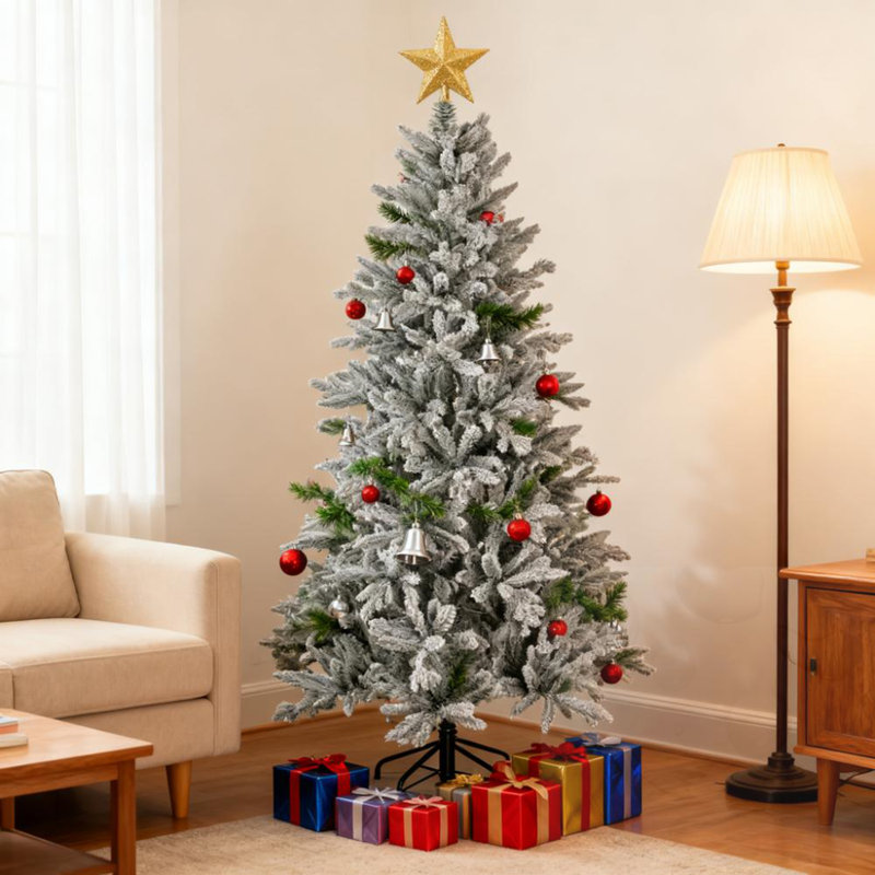 Arbre de Noël artificiel enneigé 6 pi