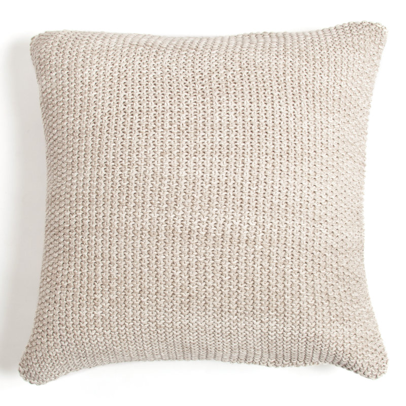 Coussin Feran, Gris pierre, 26 po x 26 po