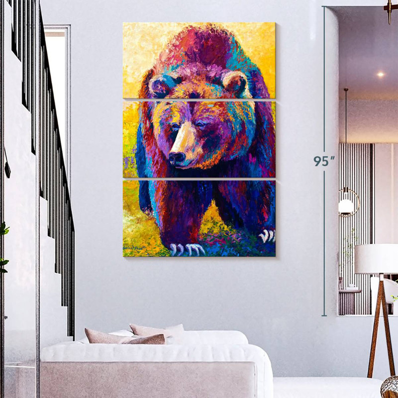 Brampt Bear's Close Encounter, 57" H x 36" W