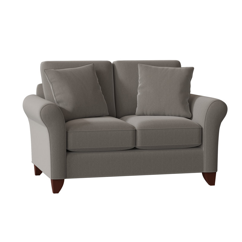 Almada Loveseat, Peyton Gray Performance Twill, Manhattan, No