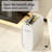 Bathroom Automatic Trash Can, White