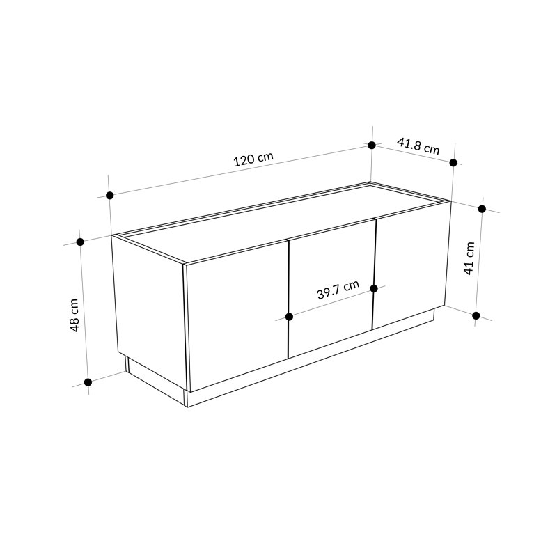 Unfinished TV Stand for TVs up to 50"