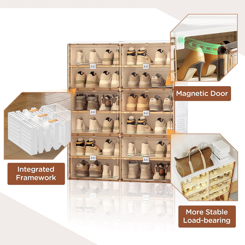 24 Pair Stackable Shoe Storage Box
