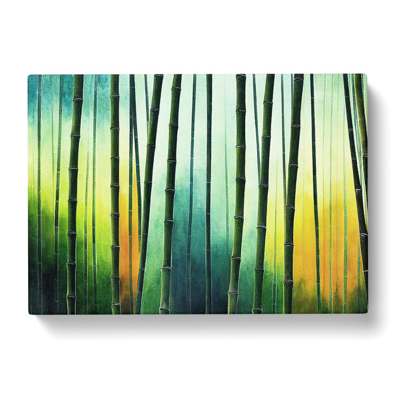 Bamboo Forest Vol.1 - Wrapped Canvas Graphic Art, 50cm H x 76cm W x 3cm D