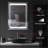 LED Lighted Medicine Cabinet With Mirror, Wall-Mounted Plug-In Bathroom Organizer With 3 Storage Shelves