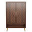 Armoire de rangement pour chaussures 31,5 "en bois avec portes