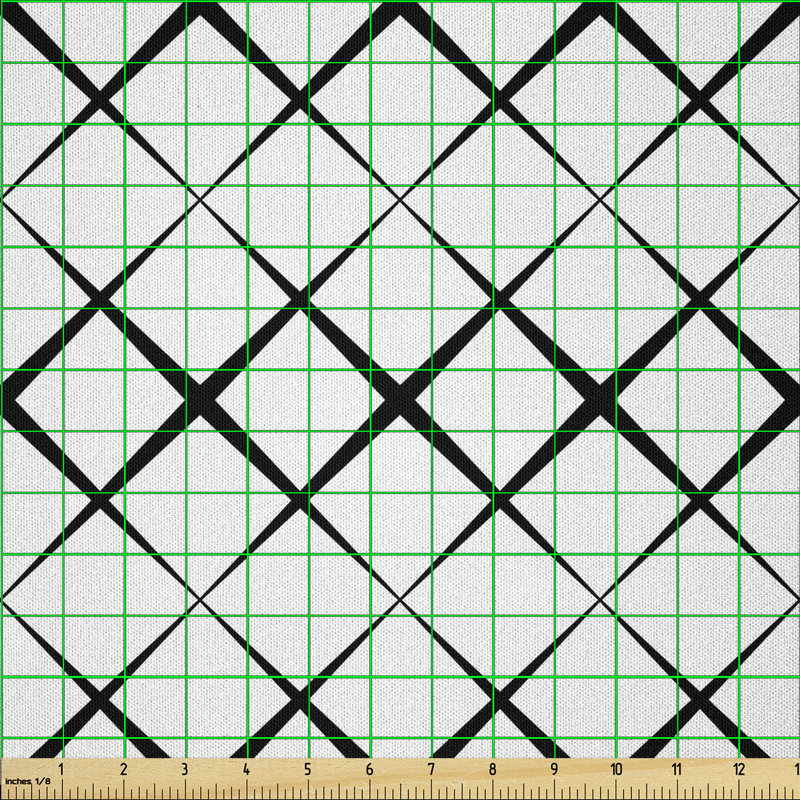 Dashly Monochrome Pattern with X Shape Multi-Purpose Fabric