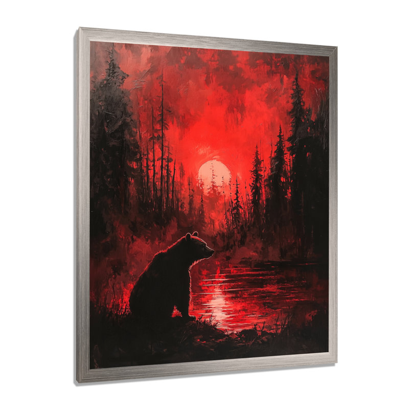 Rhame - animaux, reproduction d'art sur toile, H 32 po x l 16 po, Picture Framed, Argent argent