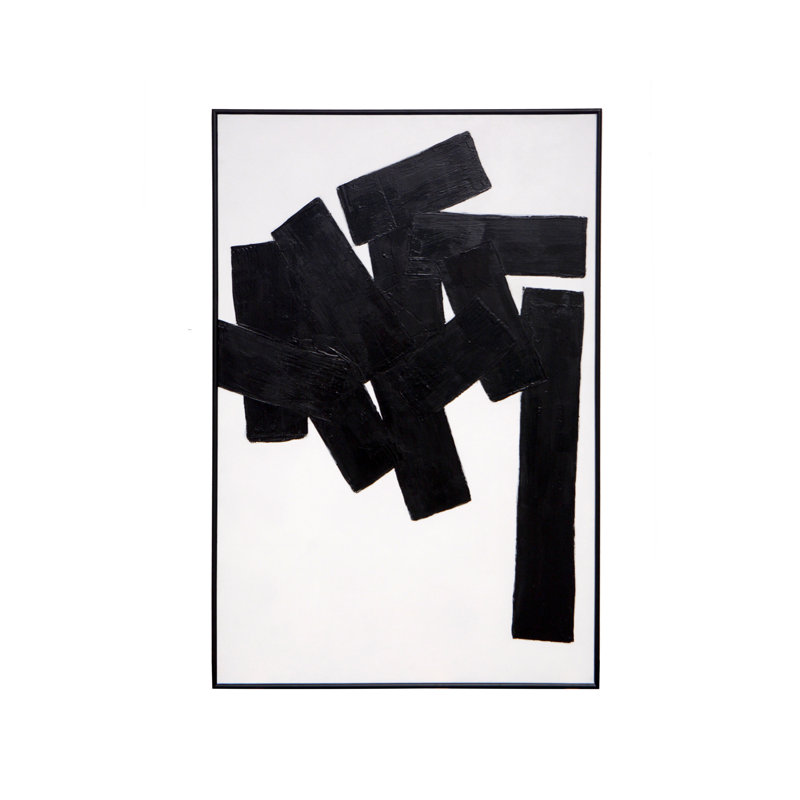 Blocs de construction - peinture sur toile encadrée