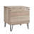 Dumbo 20" Fluted Nightstand In Rustic Gray (1-Drawer)-1077747510