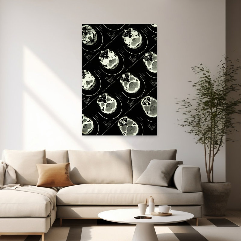 MRI Brain Scans by Bob Masters - Wrapped Canvas Print, 152.4cm H x 101.6cm W