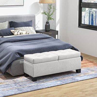 Banc de rangement rabattable