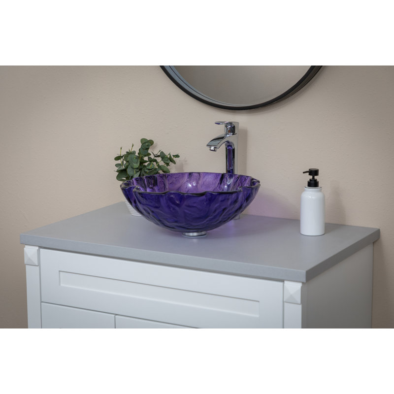 Plateau de meuble-lavabo simple en pierre 37 po Eden Terrazzo, Gris clair