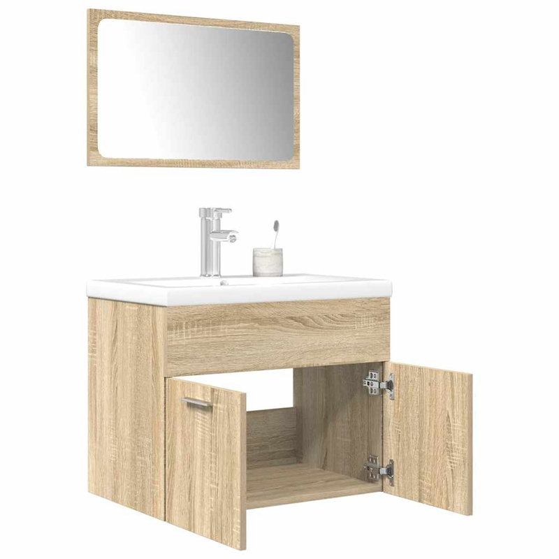 Alvonia Bathroom Furniture Suite, Sonoma Oak