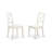 3 Piece Dining Room Furniture Set Contains a Round Kitchen Table with Dropleaf and 2 Dining Chairs, 42x42 Inch, Linen White-1614439977-1626020921