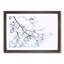 Branch Of A White Magnolia Tree Painting - Single Picture Frame Print on MDF-56632657-56632656